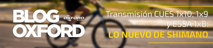 Transmisión 1x10, 1x9 y 1x8 de Shimano