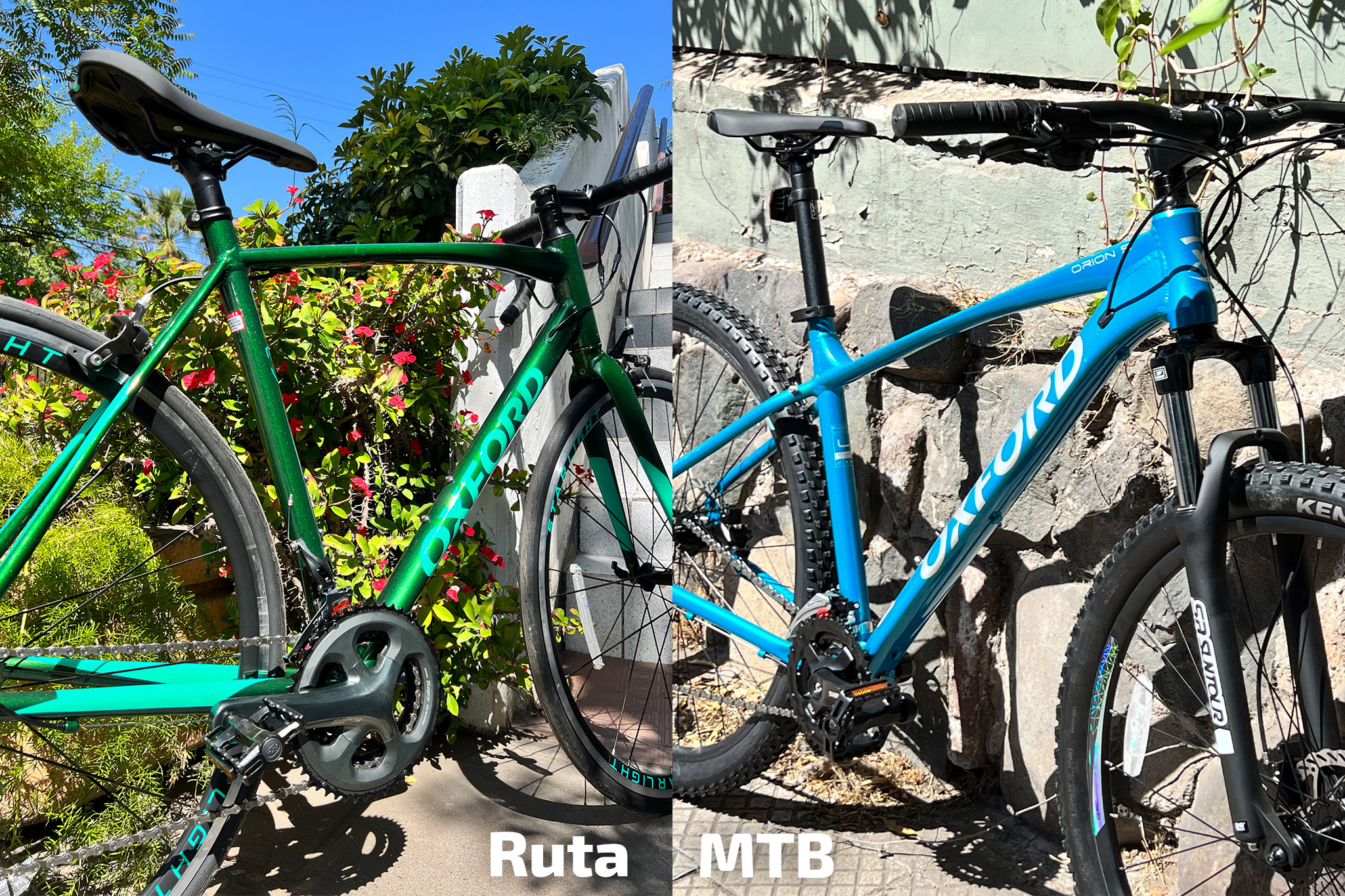 bici de ruta vs montaña