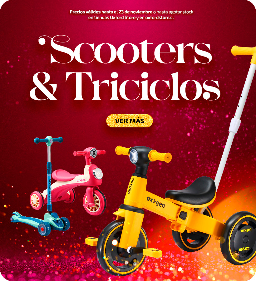 nuevo arribo de scooters y triciclos