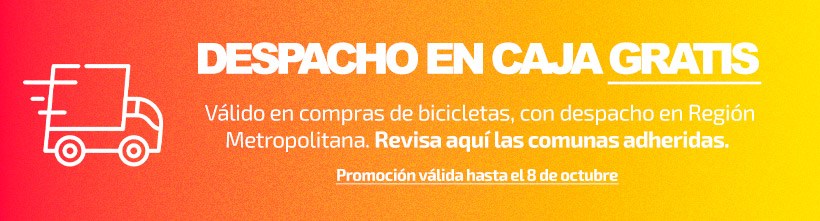 bicicleta con despacho gratis en santiago