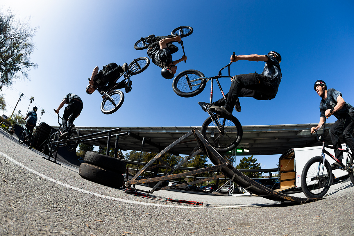 BMX en skatepark